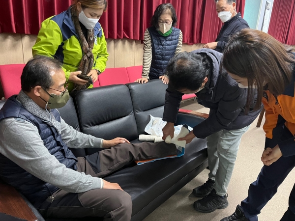 함안소방서, ㈜나루 숲 해설가 소방안전·응급처치교육 수료